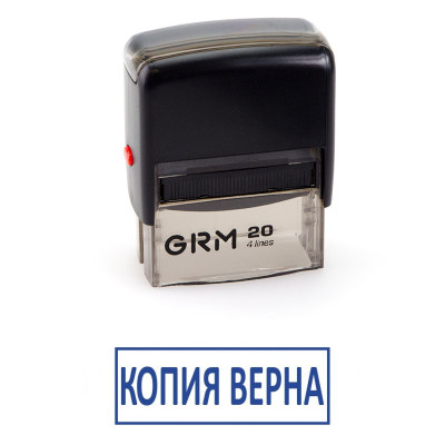 STOCK Штамп стандарт. 38*14 мм "GRAFF" "КОПИЯ ВЕРНА" (рус.)