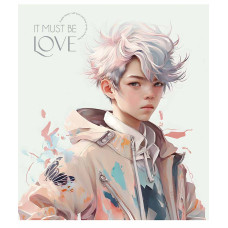 Зошит уч. "Школярик" 36арк.== /3290L/ "It must be love" виб.УФ-лак (дівчинка) (20/120)
