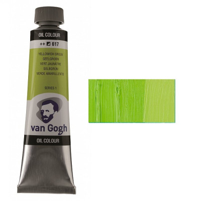 Фарба олійна VAN GOGH, (617) Жовтувато-зелений, 40 мл, Royal Talens (1/3)