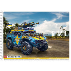Альбом для малювання "Школярик" А4/30арк./PB-SC-030-8031/ спіраль, 120г/м2, УФ-лак (9/63)