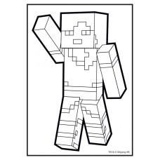 Розмальовка А4/8стор "Yes" /743221/ "Minecraft" з наліпками (1/100)