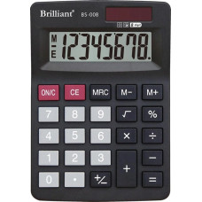 Калькулятор "Brilliant" /BS-008/ настол.8-разр.1пам.127*88*26мм