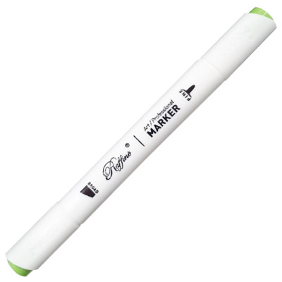 Скетч Маркер двосторонній "Raffine" /7800-6CB/ (G515) Grass green (6)