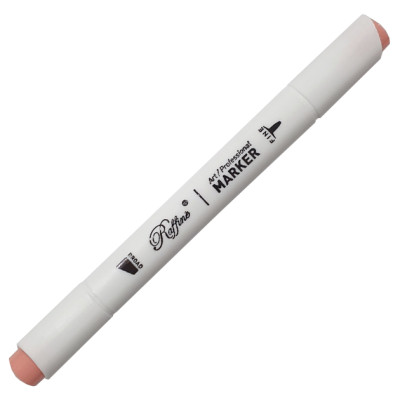 Скетч Маркер двосторонній "Raffine" /7800-6CB/ (R105) Coral pink (6)