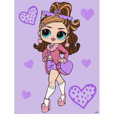 Картина за номерами "Ідейка" /KHO6284/ "LOL Surprise! Tweens Fancy Gurl" 30*40 см
