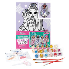 Картина за номерами "Ідейка" /KHO6272/ "LOL Surprise! O.M.G. Fashion show Lady Braids" зі стразами 30*40 см