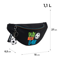 Сумка-бананка дитяча "Kite" /K26-2577-2/ 27*15*6,5см 2577 Football Player (1/48)