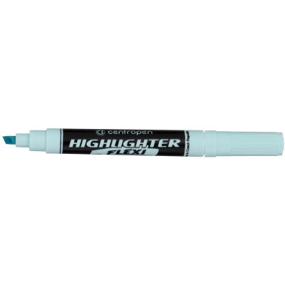 STOCK Маркер текстовий "Centropen" /8542/916/ "Fax"Flexi", 1-5 мм, пастельний блакитний (10/200)