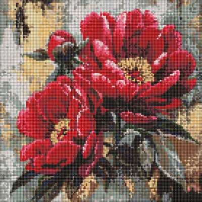 Алмазна мозаїка "Ідейка" /AMO20183/ "Червона муза" 40*40см