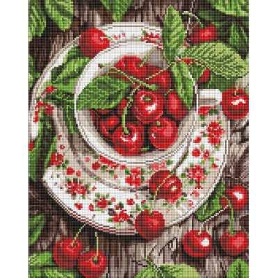 Алмазна мозаїка "Ідейка" /AMO20091/ "Свіжість вишні" 40*50см