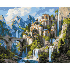 Картина за номерами "Ідейка" /KHO6476/ "Палац на вершині" 40*50см