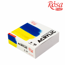 Набір акрилових фарб "ROSA START" /322111008/_043/  9кол*10мл "Ukraine"  (1/16)