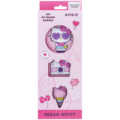Набір нашивок "Kite" /HK24-3012-2/ на липучці, 3 шт., 3012-2 Hello Kitty (66889) (1/132)