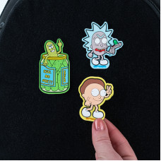 Набір нашивок "Kite" /RM24-3012/ на липучці, 3 шт., 3012 RM Rick & Morty (66902) (1/132)