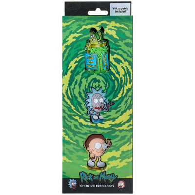 Набір нашивок "Kite" /RM24-3012/ на липучці, 3 шт., 3012 RM Rick & Morty (66902) (1/132)