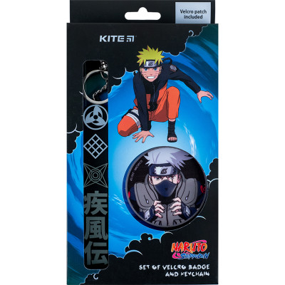Набір нашивка та підвіска "Kite" /NR24-3010-1/ на липучці, 2 шт., 3010-1 Naruto Shippuden (66922) (1/176)