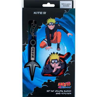 Набір нашивка та підвіска "Kite" /NR24-3010-2/ на липучці, 2 шт., 3010-2 Naruto Shippuden (66923) (1/176)