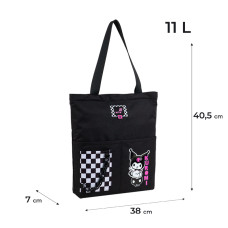 Сумка-шопер "Kite" /HK25-586/ 40,5x38x7 см, 1 відд. Education Teens 586 Kuromi Куромі (1/60)