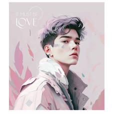 Зошит уч. "Школярик" 48арк.== /3290L/ "It must be love" виб.УФ-лак (дівчинка) (10/100)