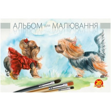 Альбом для малювання А4/20 арк. "Рюкзачок" /А-17/ 100г/м2, мікс (30)
