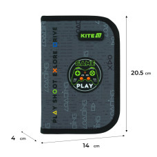 Пенал "Kite" /K26-622-2/ 1 від., 2 відв., без наповнення 622 Good Game (1/48)