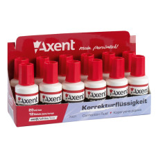Коректор з пензликом 20мл  AXENT /7001-A/   (12/576)