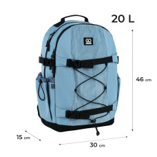 Рюкзак "GoPack" /GO25-186L-2/ Education Teens 186 блакитний (1/10) Рюкзак "GoPack" /GO25-186L-2/ Education Teens 186 блакитний (1/10)