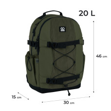 Рюкзак "GoPack" /GO25-186L-3/ Education Teens 186 хакі (1/10) Рюкзак "GoPack" /GO25-186L-3/ Education Teens 186 хакі (1/10)