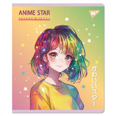 Зошит уч. "YES" 18арк.# /767514/ "Anime star" Софт тач, УФ виб (10/200)