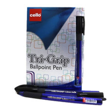Ручка кулькова/масляна CELLO Tri-grip BLUE синя 1,0мм (синій корпус) Original (50/1000/4000) Ручка кулькова/масляна CELLO Tri-grip BLUE синя 1,0мм (синій корпус) Original (50/1000/4000)