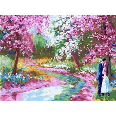 Алмазна мозаїка "Go to art" /178866/ "Сад кохання" 40*50см на підрамнику