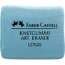 Гумка "Faber-Castell" /127220/ 7020-18 "КЛЯЧКА" СІРА, у пласт. коробці (18)