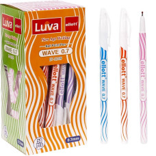 Ручка кулькова "Ellott" "Luva Wave" /ET2109-50/ синя, 0,7мм (50/1000) Ручка кулькова "Ellott" "Luva Wave" /ET2109-50/ синя, 0,7мм (50/1000)