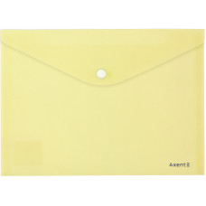 Папка-конверт на кнопці А5 "Axent" /1522-08-A/ Pastelini, жовта (12/360)