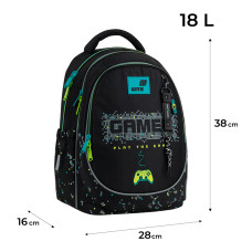 Набір "Kite" /SET_K26-700M-4/  рюкзак + пенал + сумка для взуття 700 Play the Game (1/6)