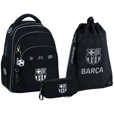Набір "Kite" /SET_BC26-763M/  рюкзак + пенал + сумка для взуття 763M FC Barcelona (1/6)