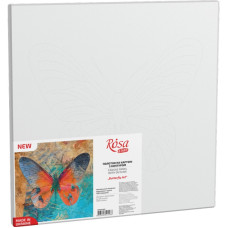 Картина на картоні з контуром "ROSA START" 30*30 „Butterfly 1“ БЕЗ ФАРБ /GPA284322/588/ 