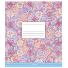 Зошит уч. "Школярик" 18арк.== /3386L/ "Сolor mania" ВД-лак (дівчинка) (25/250)