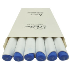 Скетч Маркер двосторонній "Raffine" /7800-6CB/ (B027)  Cobalt Blue  (6)