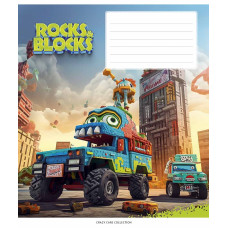 Зошит уч. "Star" 24арк.== /3280L/ "Rocks&Blocks" ВД-лак (хлопчик) (25/200)