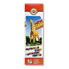 Пластилін "Koh-i-Noor" 10кол. 200г "Жираф" карт.уп. 131504 (1/30)