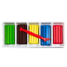 Пластилін "Nice" 5 кол. 100г /832490/ (1/12/144)
