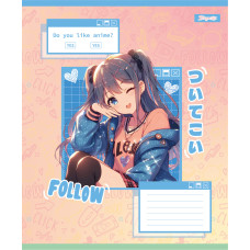 Зошит уч. "1В" 18арк.# /768122/ "Follow Anime" (25/400)