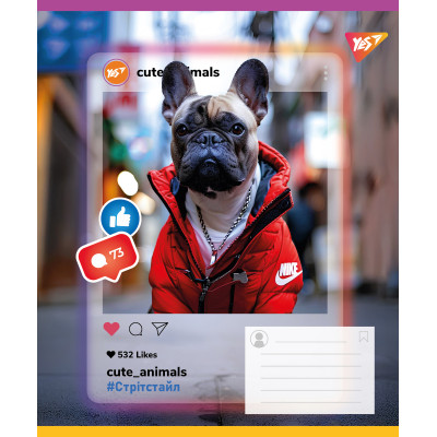 Зошит уч. "YES" 24арк.== /767730/ "Cute animals" (20/320)