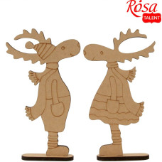 Заготовка "Rosa Talent" /547/ на підставці "Зимові олені" 2шт, МДФ Заготовка "Rosa Talent" /547/ на підставці "Зимові олені" 2шт, МДФ