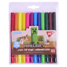 Фломастери "YES" 12 кол. /650567/ "Minecraft" (1/12/192) Фломастери "YES" 12 кол. /650567/ "Minecraft" (1/12/192)