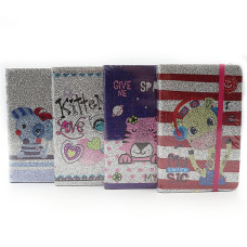 Блокнот на гумці A6/96арк.== "JO" /2011-А6/ "Звірятка" 70g COLOR/box, mix4 (1/24/144) Блокнот на гумці A6/96арк.== "JO" /2011-А6/ "Звірятка" 70g COLOR/box, mix4 (1/24/144)