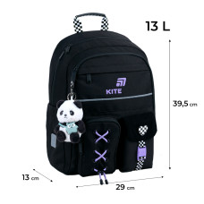 Набір "Kite" /SET_K26-584M-2/  рюкзак + пенал + сумка для взуття 584 Panda Love (1/6)