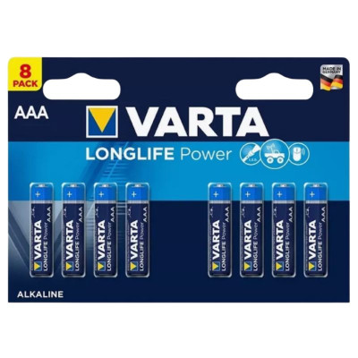 Батарейка "VARTA" /LR-03/8bl/787/160/ High Energy (Long Life Power) лужна, 1,5V, мізинчик (8/160)