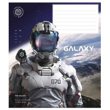 Зошит уч. "Школярик" 18арк.# /3385K/ "Galaxy life" ВД-лак (хлопчик) (25/250)